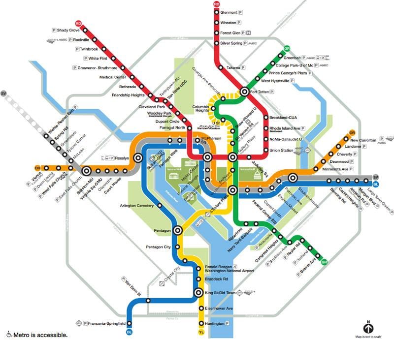 Washington DC je LAO karti