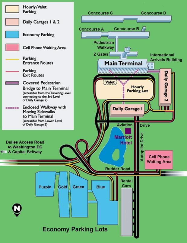Dulles parking karti