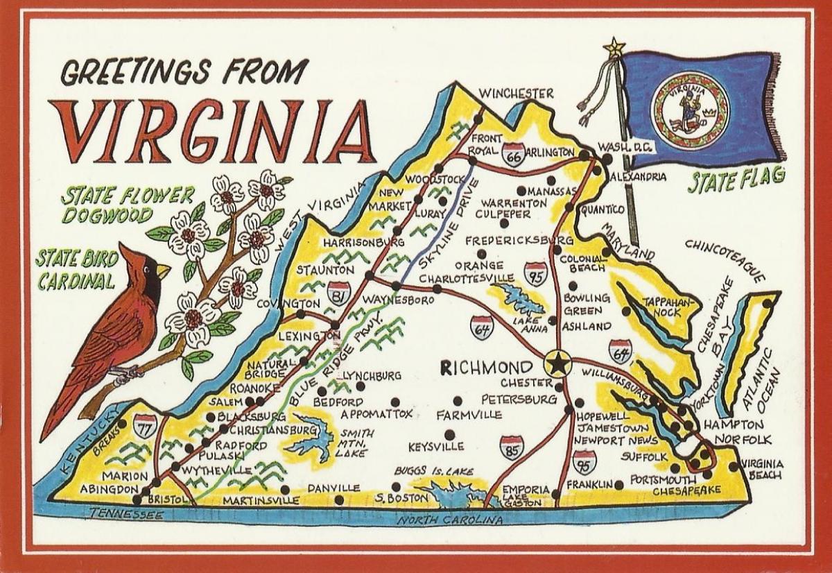 Washington Virginiji karti