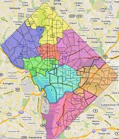 karta zone 1 parking dc
