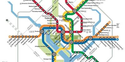 Washington javnog prijevoza DC kartu