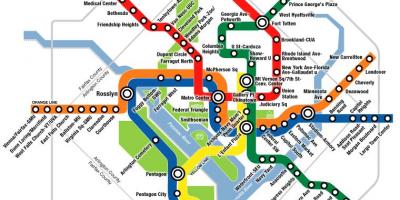 Washington DC metro karti