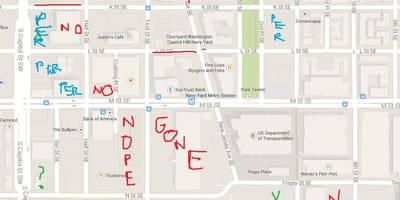 Hendikep kartica u Washingtonu parkiralište