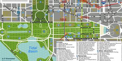 Washington National Mall karti