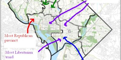 Karta Washingtona političke