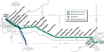 Zelena linija podzemne željeznice DC karti